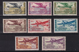 A.E.F. Poste Aérienne N°1/8 - Neuf * Avec Charnière - TB - Unused Stamps