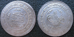 Turquie, 6 Piastres AH 1223 Année 27 , En Argent. KM# 603, Superbe - Turkije