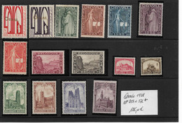 PM66/ Belgique - België Année - Jaar 1928 258 > 272 * MH  Cote 125 > 15% - Unused Stamps