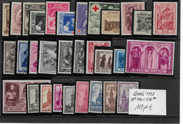 PM67/ Belgique - België Année - Jaar 1939 496 > 526 * MH  Cote 117 > 15% - Unused Stamps