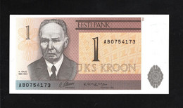 Estonie, 1 Kroon, 1991-1992 Issue - Estonia