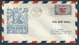 USA 1932 N° Usages Courants Obl. National Air Mail Week S/Lettre - Cartas