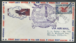 USA 1938 N° Usages Courants Obl.First National Air Mail Week S/Lettre - Cartas