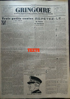 1941 Journal GRINGOIRE - COLLABORATION - N° 636 L'AMIRAL DARLAN - A VOIR - Le Peuple