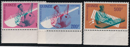 Guinée Poste Aérienne N°19/21 - Neuf ** Sans Charnière - TB - Guinee (1958-...)
