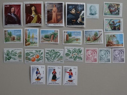 Monaco - Lot De 23 Timbres Neufs Non Oblitérés - Princesse Grâce, Albert 1er, Parc Du Mercantour, Etc - 1991 - Collections, Lots & Séries