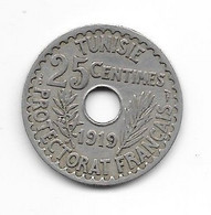 TUNISIE - 25 Centimes - 1919 - Tunisia