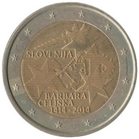 SV20014.1 - SLOVENIE - 2 Euros Commémo. Couronnement De Barbe De Cilley - 2014 - Eslovenia