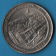 USA 1/4 DOLLAR 2014 P KM# 566 Washington Quarter Tennessee - 2010-...: National Parks