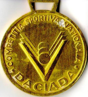 Romania, 1980's, Vintage Medal - Communist Propaganda Sport Contest - Daciada, RSR - Andere & Zonder Classificatie
