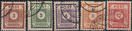 Alliierte Bes. Ostsachsen Ziffer (MiNr: 56/60) 1945 - Gest Used Obl - Usati