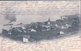 Lutry VD Et Bateau à Vapeur (3.4.1906) - Lutry