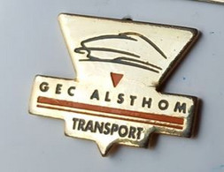 F513 Pin's TGV GEC ALSTHOM Transport à Saint-Ouen Seine-Saint-Denis Achat Immédiat - TGV