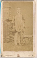 Photographie Ancienne CDV Portrait Homme Costume Régional Poitou Photographe Duburguet à Niort Deux Sèvres - Personas Anónimos