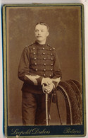 Photographie Ancienne CDV Portrait Homme Militaire Photographe Léopold Dubois 0 Poitiers 20e Régiment 20 Lucien BARDIN - Personnes Identifiées