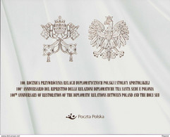 2019 Booklet Joint Issue With Vatican Diplomatic Relations Between Poland And Holy See, Pilsudski, Pope Benedict MNH** - Booklets