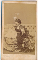 Photographie Ancienne CDV Portrait De Famille Bourgeoise 1860 Maman Et Ses Enfants Photographe KEN Bondonneau Paris - Anonieme Personen