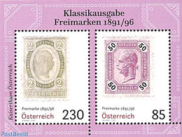 Austria 2020 Stamps Of 1891/96 S/s, Mint NH, Stamps On Stamps - 2011-2020 Neufs