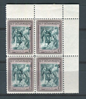 SAN MARINO 1947 ALBERONIANA 4 L. QUARTINA ** MNH - Unused Stamps