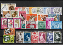 PM74/ Belgique - België Année - Jaar 1961 1174 > 1203 ** MNH  Cote 44,00 € > 20% - Unused Stamps