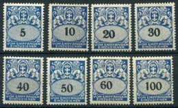 DANZIG 1923 Postage Due Set Of 8 MNH / **.  Michel Porto 30-37 - Taxe