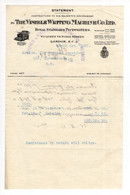 1921. UNITED KINGDOM,LONDON,ROYAL STANDARD TYPEWRITERS,REPAIR BILL SENT TO SERBIAN EMBASSY - Royaume-Uni