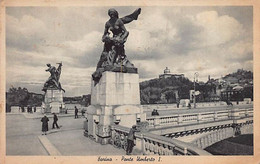 3538" TORINO -  PONTE UMBERTO I " ANIMATA  ANNO 1935 - Pontes