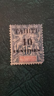 STAMPS : Rare Timbre Colonie TAHITI  , Surchargè - Unused Stamps