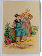 BOURGOGNE - FOLKLORE - COSTUME - COIFFES - VIN - TONNEAU - COUPLE - BLASON - ILLUSTRATION NAUDY - BARRE DAYEZ 1187 D - Naudy