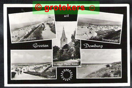 DOMBURG Groeten Uit 5-luik 1962 - Domburg