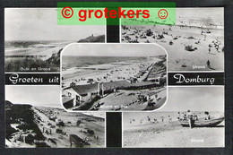 DOMBURG Groeten Uit 5-luik 1963 - Domburg