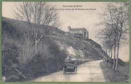 CPA - YONNE - ENVIRONS DE SENS - ÉGLISE ET SAINT MARTIN DU TERTRE - Belle Animation, Vieille Automobile - - Sens