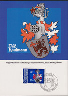1982 Liechtenstein MC 30  Mi: LI 794°, Y&T: LI 735°,  ZNr. LI 733°, Anton Kaufmann - Wappen - Briefe U. Dokumente
