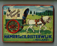 Belle Boîte Ancienne En Métal, Huifkar Sigaren, HAMMERS & Co OISTERWIJK, Holland - Boîtes