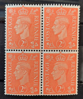 Grande-Bretagne 1937/47 N°212 En Bloc De 4 **TB Cote +6€ - Nuevos