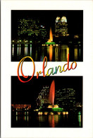 Florida Orlando Night LIght On Lake Eola - Orlando