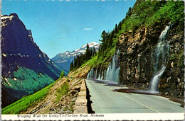 Montana Glacier National Park Weeping Wall On Going-To-The-Sun Road - Otros & Sin Clasificación