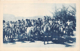 LESOTHO - BASUTOS - A CHEVAL, LE FILS DU ROI GRIFFITH MENE LA CAVALCADE - "MISSIONS DES OBLATS DE MARIE IMMACULEE" - Lesotho