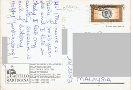 C2  - Italy P Stamps Used On Postcard - 2021-...: Afgestempeld