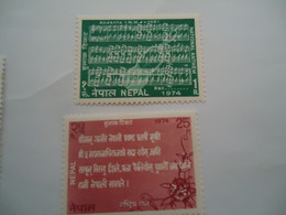 NEPAL MNH STAMPS  2  ANNIVERSARIES  MUSICS - Népal