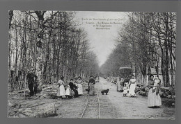 41 Forêt De Marchenoir Scierie Route Du Baron Logement Des Ouvriers  édit. Serron Rails Du  Train Tramway Animée - Marchenoir