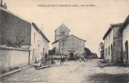 CP FRANCE - 54 - FORCEVILLE SAINT GORGON - Rue De L'église - Autres & Non Classés