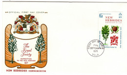 New Hebrides 1971 The Royal Society, First Day Cover - FDC