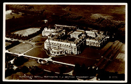 Ref  1593  -  Real Photo Postcard - Gleneagles British Transport Hotel - Perthshire Scotland - Golf Interest - Perthshire