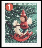 5052b**(B175/C175) - Noël / Kerstmis / Weihnachten / Christmas - Décoration De Noël En Bois Sur Un Cheval à Bascule - Unused Stamps