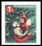 5052a**(B175/C175) - Noël / Kerstmis / Weihnachten / Christmas - Décoration De Noël En Bois Sur Un Cheval à Bascule - Nuevos
