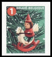 5052a**(B175/C175) - Noël / Kerstmis / Weihnachten / Christmas - Décoration De Noël En Bois Sur Un Cheval à Bascule - 1997-… Permanente Geldigheid [B]