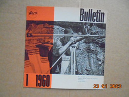 Kern Swiss Bulletin No.1 (1960) Kern & Cie. S.A. Ateliers De Mecanique De Precision Et D'optique - Aarau, Suisse - Ciencia