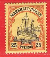 MiNr. 17 X (Falz)  Deutschland Deutsche Kolonie Marshall-Insel - Marshall-Inseln