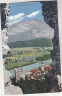 C3619) RATTENBERG I. Tirol - Blick Durch Felsen Auf Fluss Ruine U. Kirche Mit Brücke ALT 1915 - Rattenberg